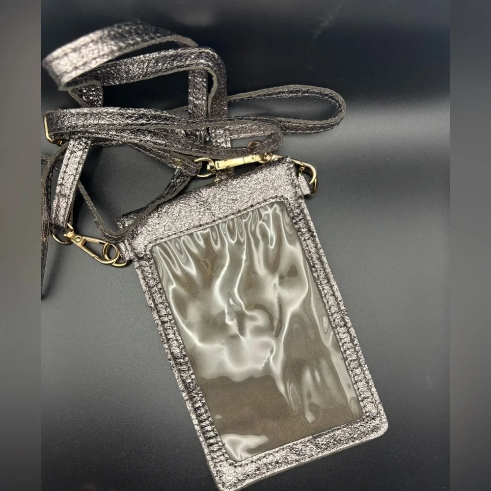 Stylish Metallic Phone Crossbody Case